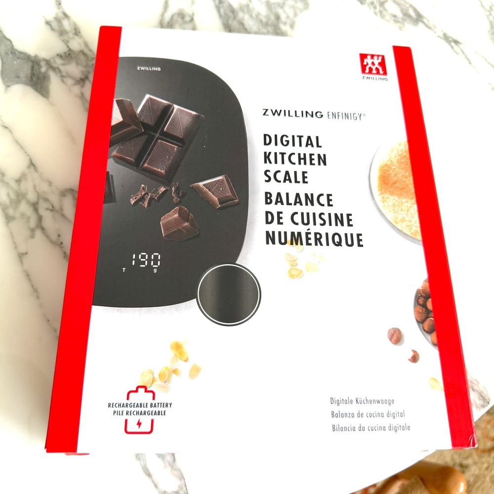 Zwilling Enfinigy Digital Kitchen Scale Black Rechargeable Model 53011
